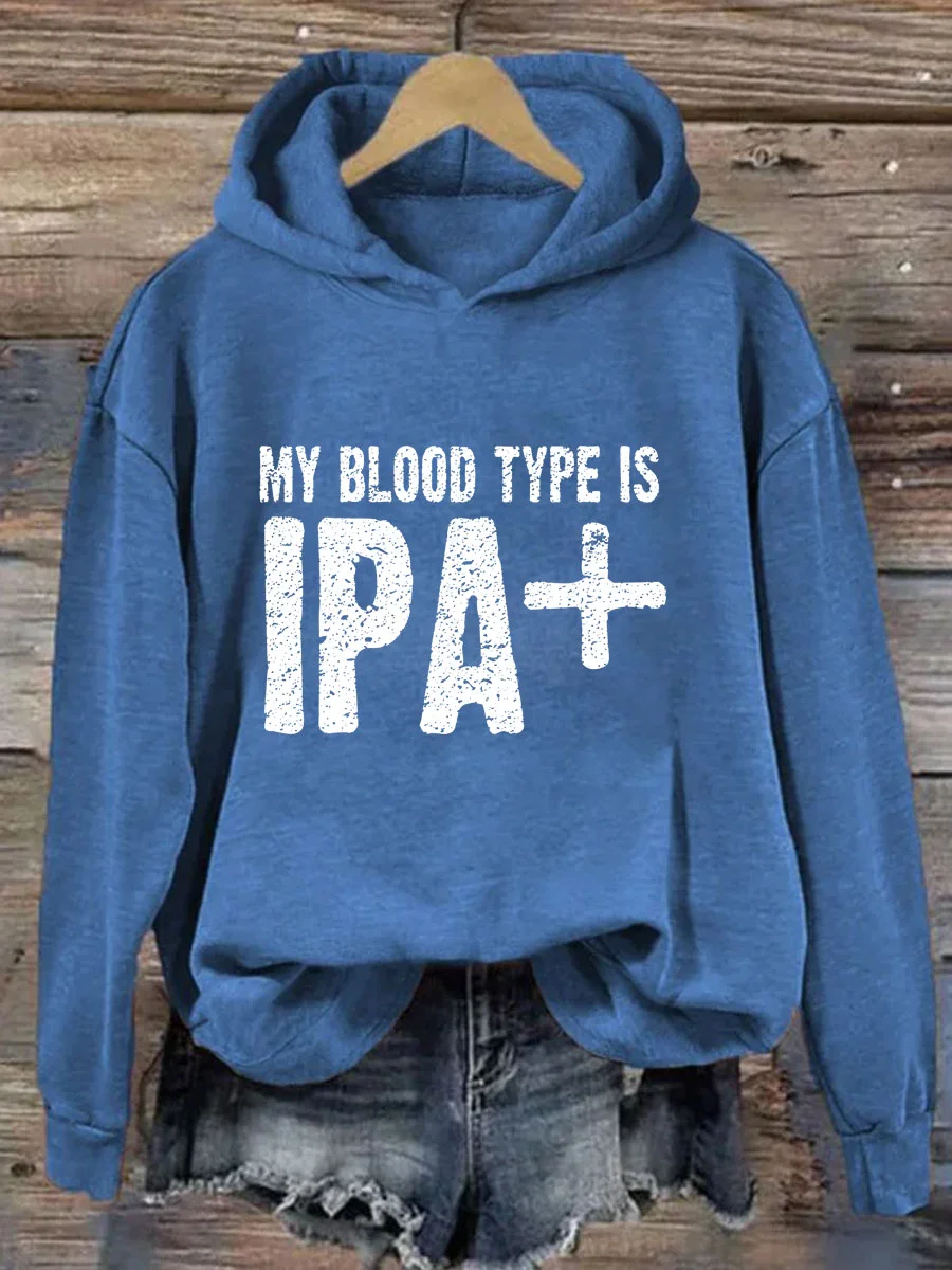My Blood Type Is IPA Hoodie