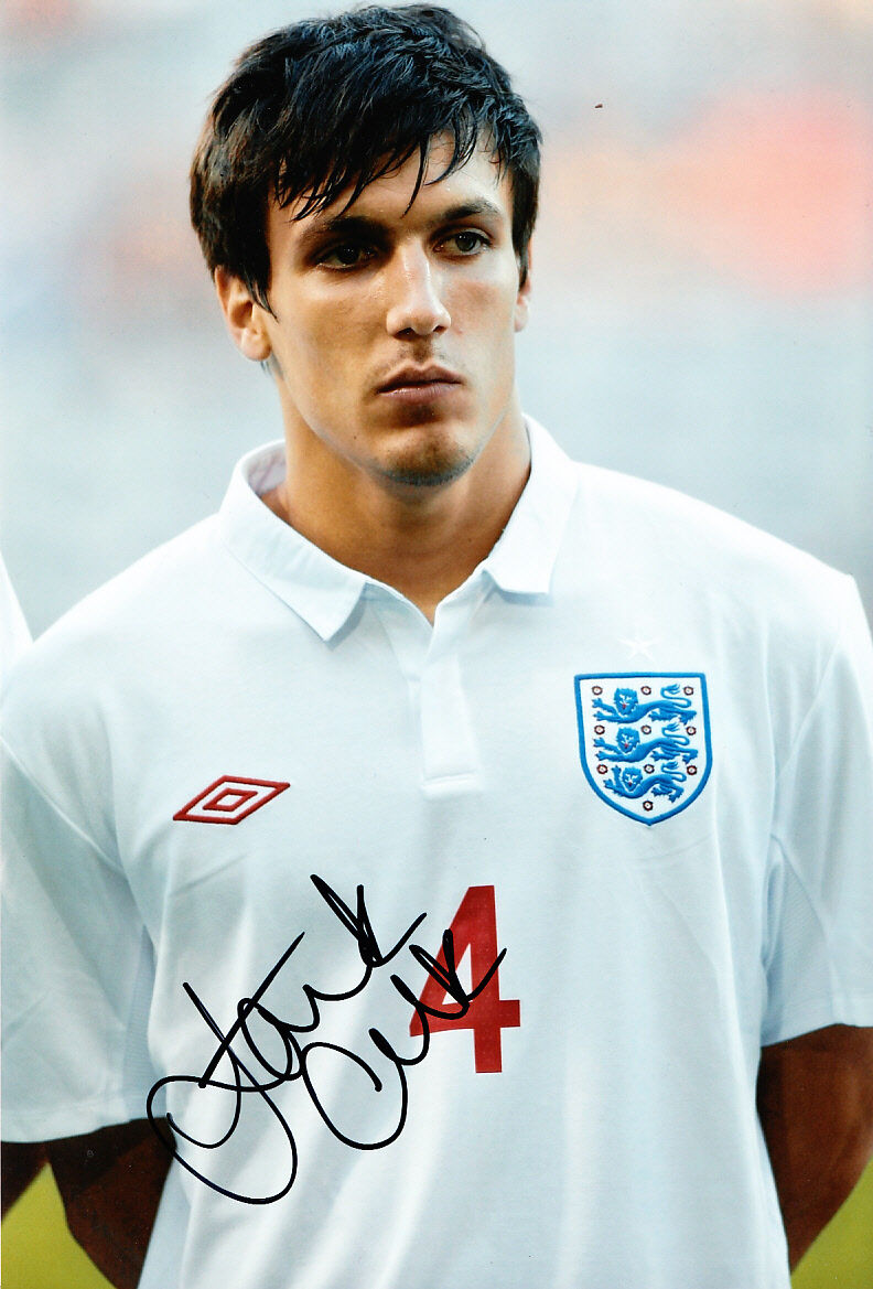 England Jack Cork Hand Signed Photo Poster painting 12x8.