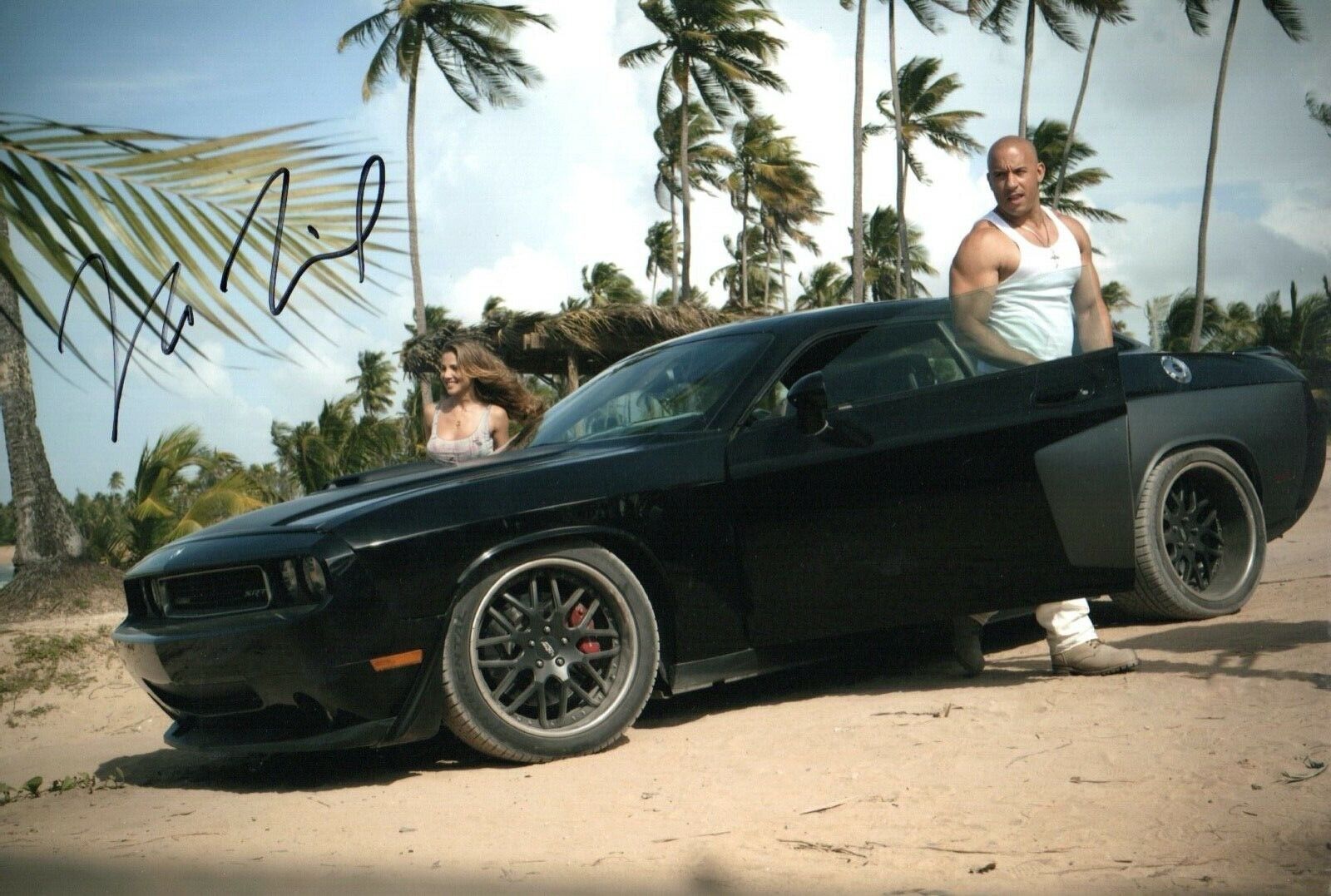 VIN DIESEL Signed 12x8 Photo Poster painting FAST AND THE FURIOUS AUTOGRAPH