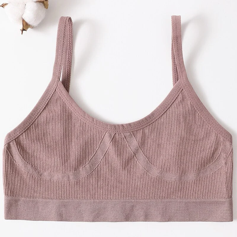 Women Sexy Crop Tops Bra Tube Top Female Streetwear Bandeau Sleeveless Seamless Sports Bra Crop Top Camis Tee Top Basic Tank