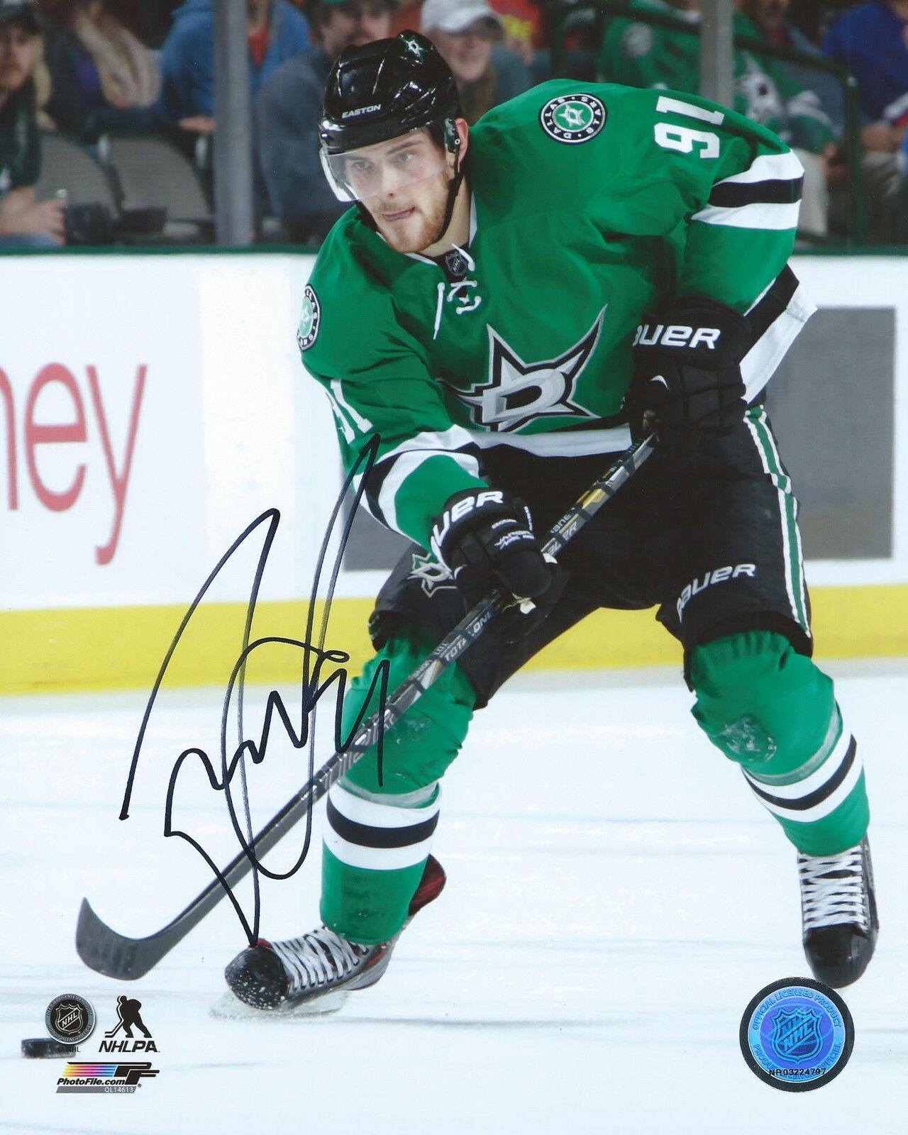 Tyler Seguin Signed 8x10 Photo Poster painting Dallas Stars Autographed COA
