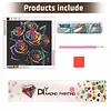Diamond Painting -DIY Round Drill Rainbow Black Rose(40x40cm)