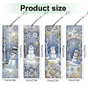 (US Local)Snowman A5 Size Diamond Painting Notebook Set with 4Pcs Bookmark Holiday Gift