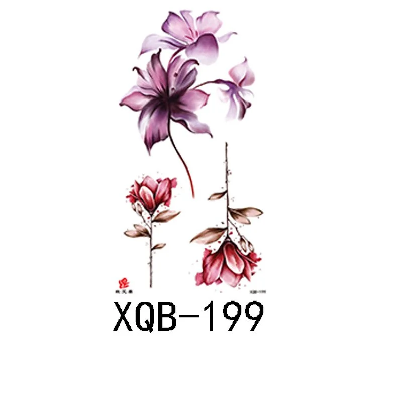 Small full arm waterproof tattoo stickers fierce wolf head animal arm lasting European and American tattoo stickers