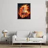 Diamond Painting-DIY Full Round Dril Fire Horse(40*50CM)