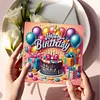 (US Only)6PCS DIY Diamond Art Greeting Cards Birthday Theme Congratulations Cards & Gifts