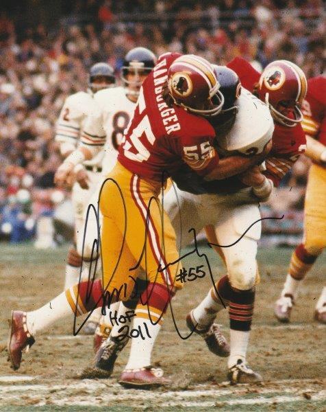 CHRIS HANBURGER Signed Washington Redskins 8 x 10 Photo Poster painting Autographed