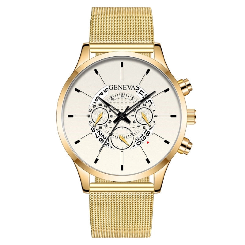 Minimalist Streetwear Color Block Buckle Quartz Watch Men’s Watches