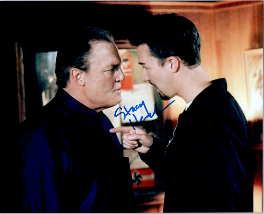 STACY KEACH Signed Autographed AMERICAN HISTORY X 8X10 Photo Poster painting