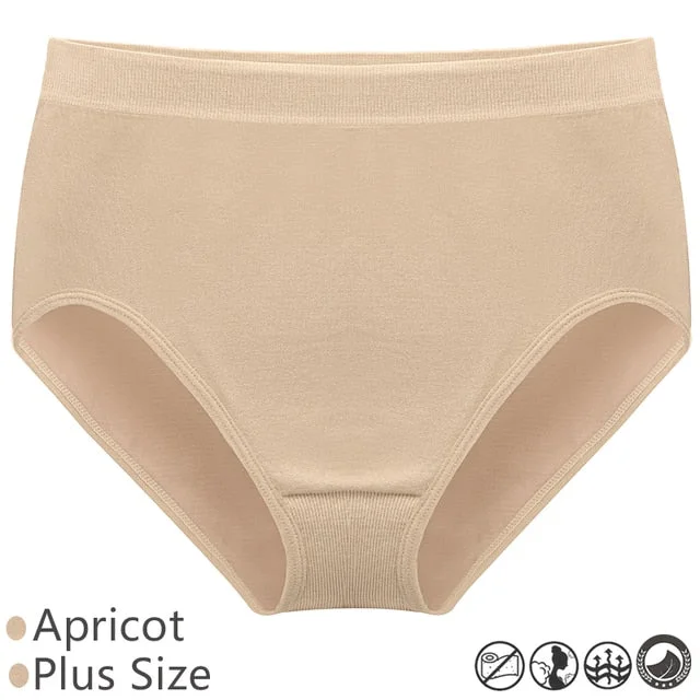 High Waist Panties for Women M-3XL Control Panties Body Shaper Seamless Plus Size Briefs Sexy Underwear Underpants Butt Lifter