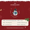 S925 Silver Xmas Snowman Charm Bead