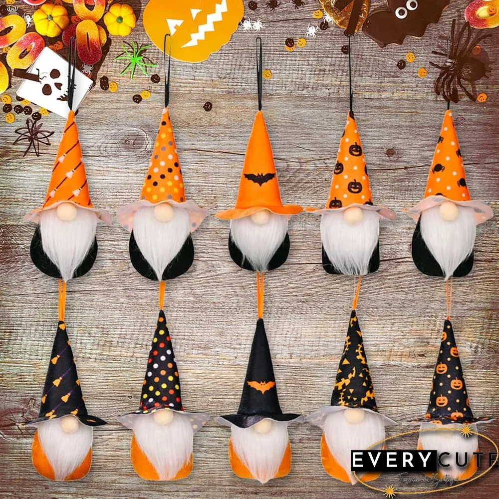 Plush Gnome Hanging Ornaments For Halloween Decoration