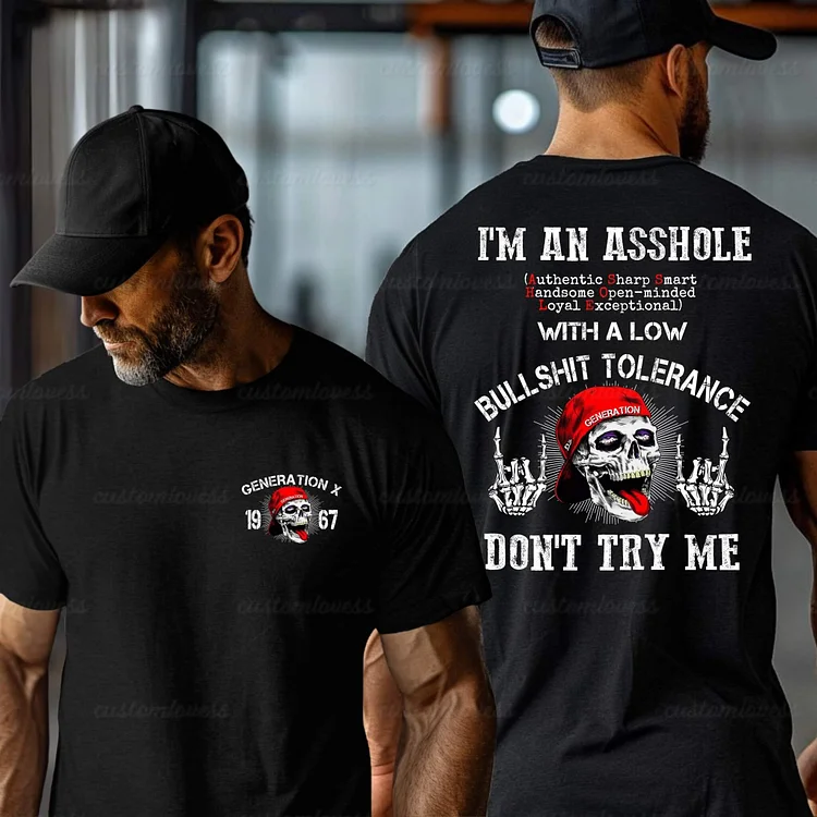 Custom I'M AN ASSHOLE Men T-shirt