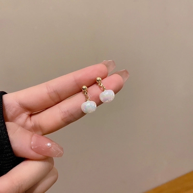 Sweet Star Flower Bow Knot Alloy Inlay Artificial Pearls Rhinestones Women’s Earrings 1 Pair