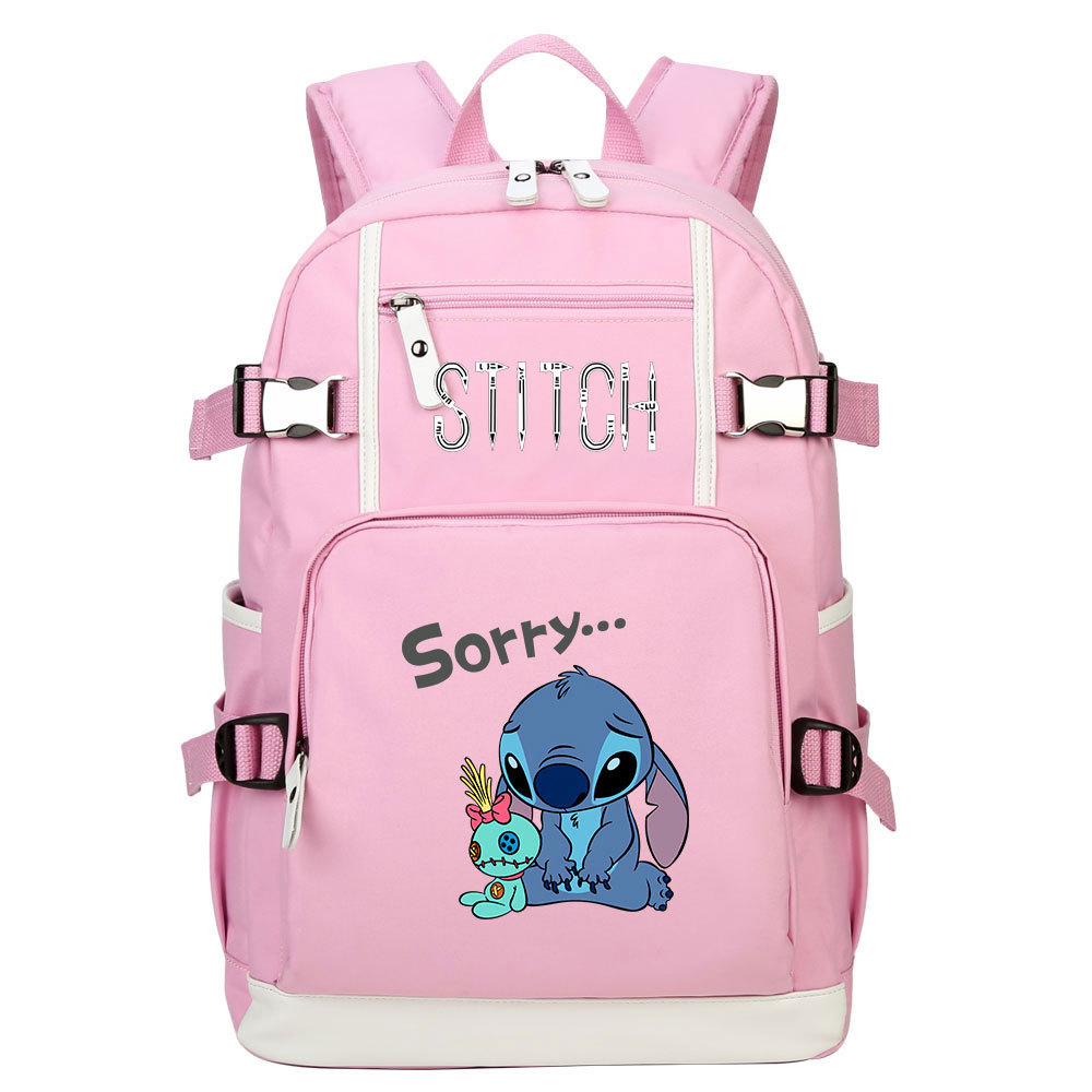 Lilo & Stitch Backpack with 15-Inch Laptop Compartment and Multiple Pockets - Perfect for Kids and Fans!-Mayoulove