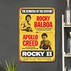 1979 Rocky Balboa vs. Apollo Creed - Panneaux en &eacute;tain m&eacute;tallique(20*30cm/30*40cm)