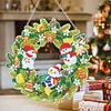Diamond Painting Christmas Wreath Pendant