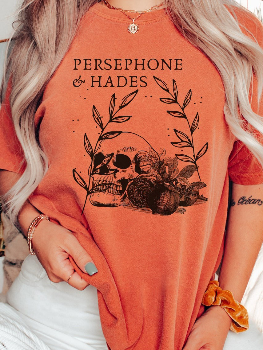 Hades And Persephone Greek Goddess Mythology T-Shirt / TECHWEAR CLUB / Techwear
