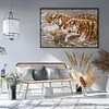 Two Tigers-14CT Stamped Cross Stitch 56*41cm/22.05*16.14in tapestrymarket