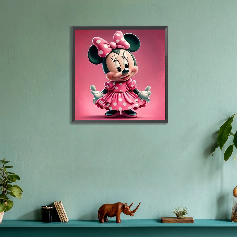 Full Round Diamond Painting 30*30cm - Disney Minnie