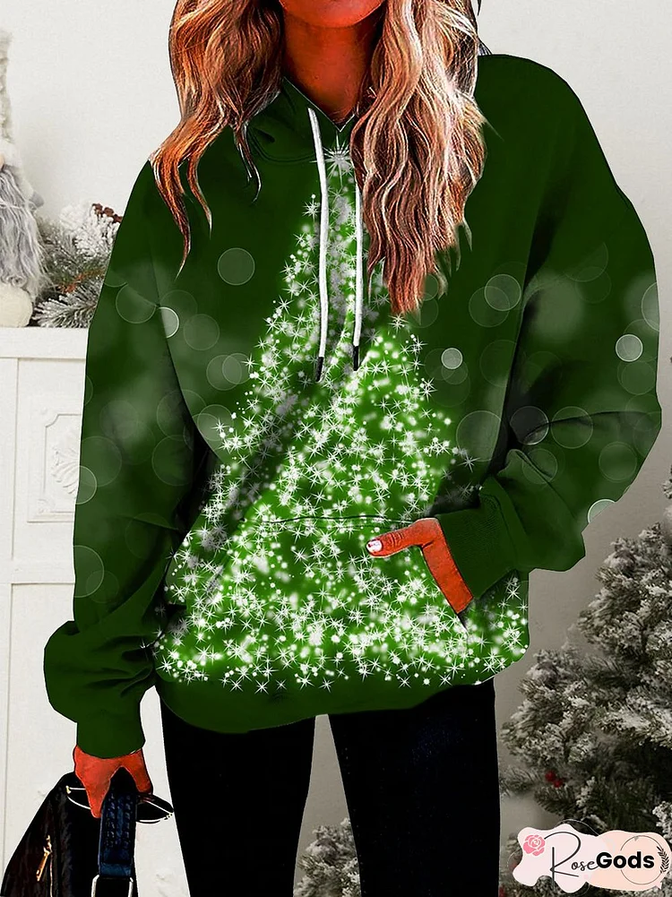 Christmas Tree Casual Hoodie Sweatshirts