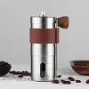 Portable Manual Coffee Grinder -Higher Hardness Conical Ceramic Burrs Stainless Steel Hand With Fine powder adjustment Settings Great Gift For Home Office Travel or Outdoor