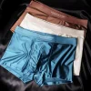 Men's Light Luxury Satin Ice Silk Fashion Breathable Boxer Briefs