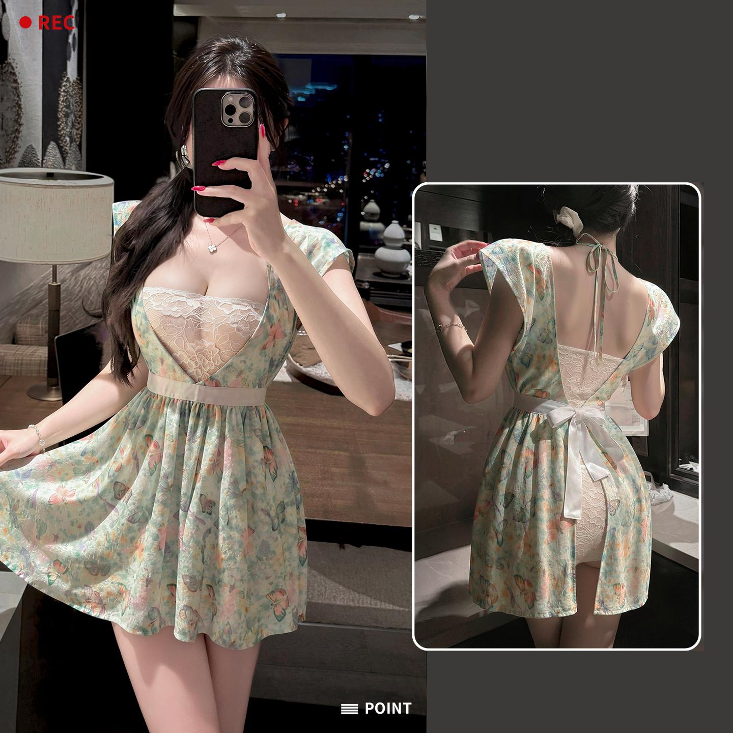 Lovingerie - Vintage Printed Cosplay Cook Dress