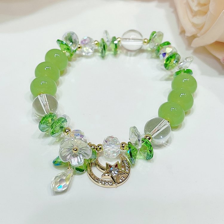 Spring Star And Moon Pendant Bracelet KERENTILA