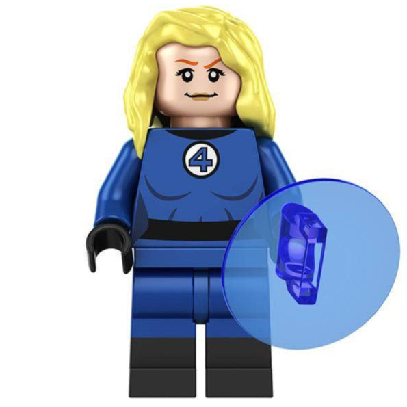 Invisible Woman (F4) Custom Marvel Superhero Minifigure Minifigure Bricks monstertoys