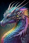 AB Diamond Painting  |  Colorful dragon