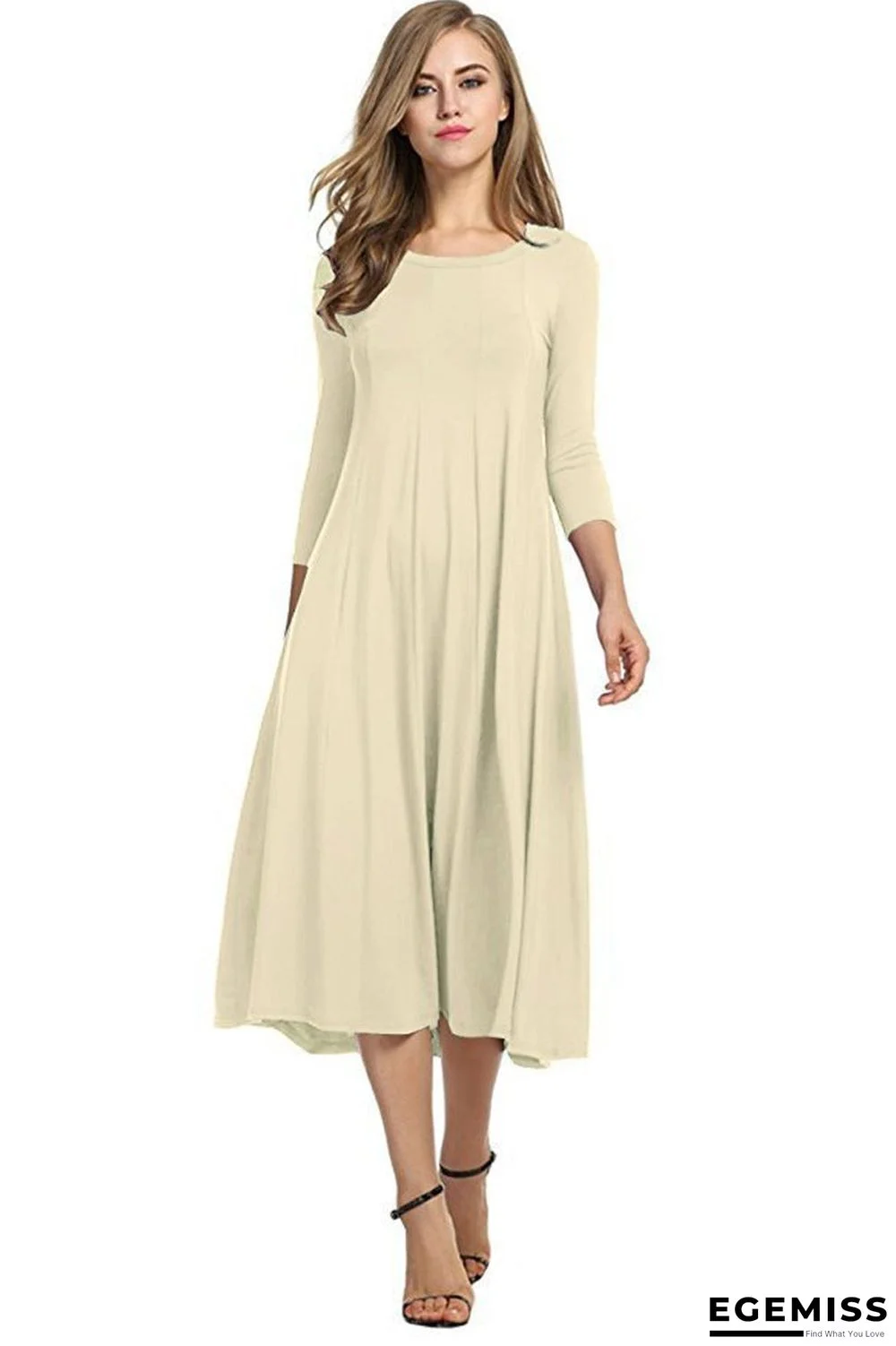 Casual Long Sleeve Pockets Casualdress | EGEMISS