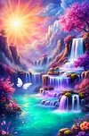 Luxury AB Velvet Diamond Painting Kit - Landscape