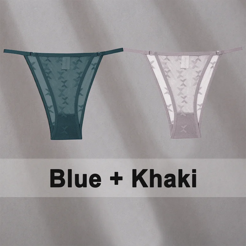 Billionm Lace Panties for Women Solid Color Intimates Underwear Perspective Low Waist Underpants Female Soft Breathbale Lingerie