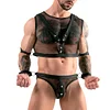 Men's Sexy Fishnet Skeleton Erotic Underwear Set