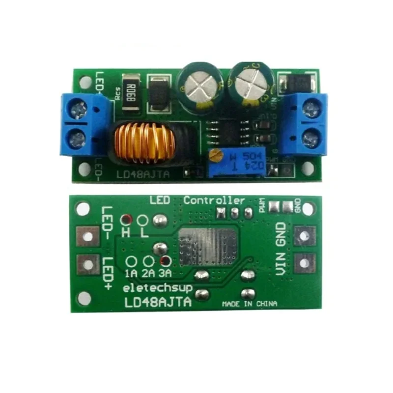 LD48AJTA DC 6-50V 1-3A Potentiometer adjustable PWM LED Driver Controller DC-DC Step-down Constant Current Converter