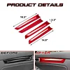 x xotic tech Interior Side Door Panel Strip Cover Trim, Sporty Red, Compatible with Honda Civic 11th Gen 2022 2023 2024 2025