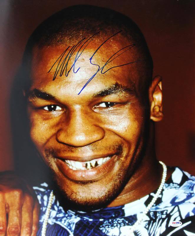 Mike Tyson Boxing Signed Authentic 16X20 Photo Poster painting Autographed PSA/DNA #U70707