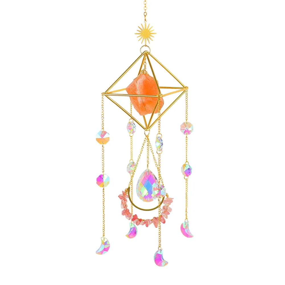 K9 Crystal Light Catchers Wind Chime Sunlight Trapping Windchimes Jewelry
