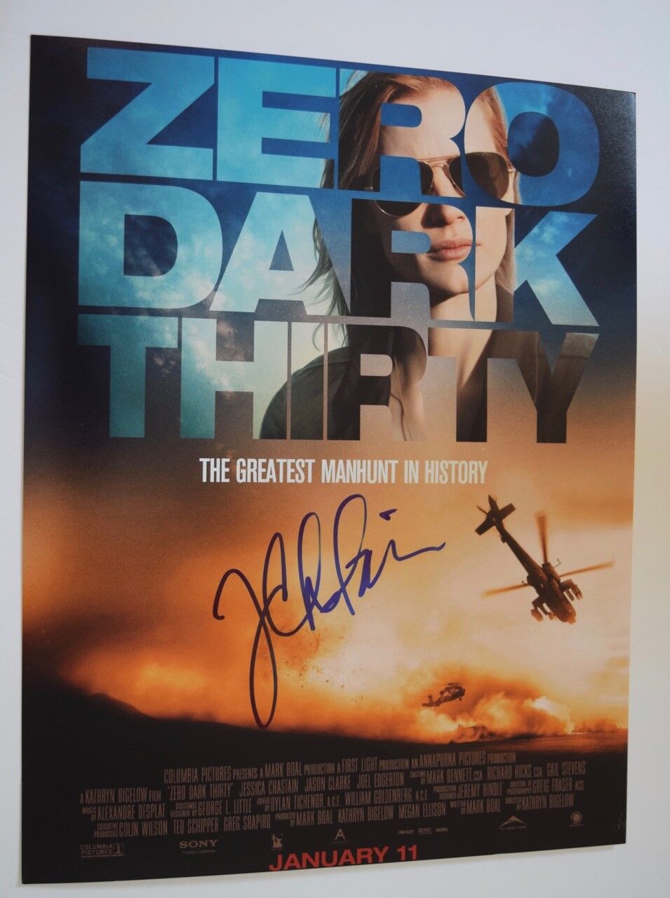 Jessica Chastain Signed Autographed 11x14 Photo Poster painting ZERO DARK THIRTY COA VD