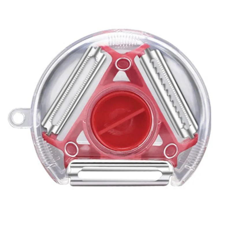 Likron Watches 3-Piece Magic Trio Vegetable Peeler Set Precision Stainless Steel Blades for Slicing