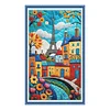 (US Local)Street View-11CT Stamped Cross Stitch Kit(40x70cm)