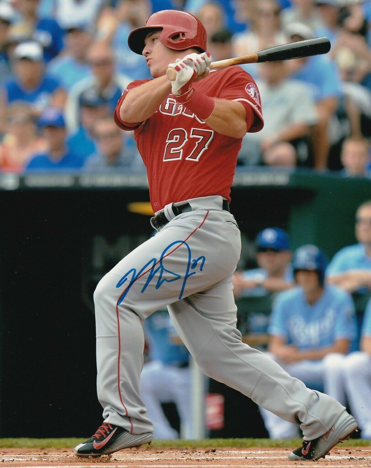 Mike Trout Autographed Signed 8x10 Photo Poster painting ( Angels ) REPRINT ,