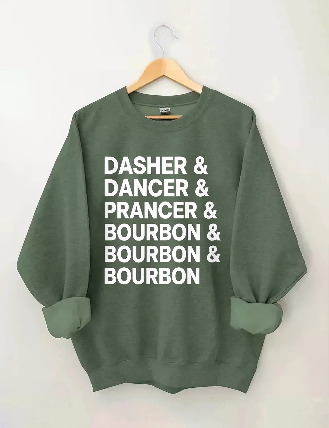 Dasher Dancer Prancer Bourbon Sweatshirt