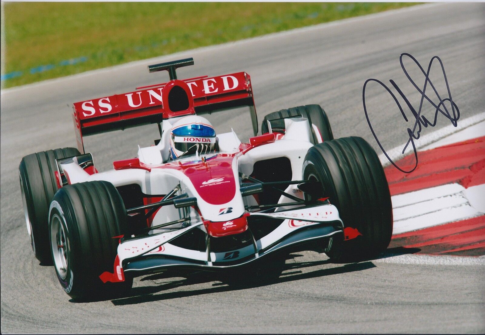 Anthony DAVIDSON SIGNED Autograph Indianapolis Speedway 12x8 Photo Poster painting AFTAL COA