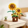 Artificial Flower Building Blocks for Adults Women for Home Decor (Sunflower)