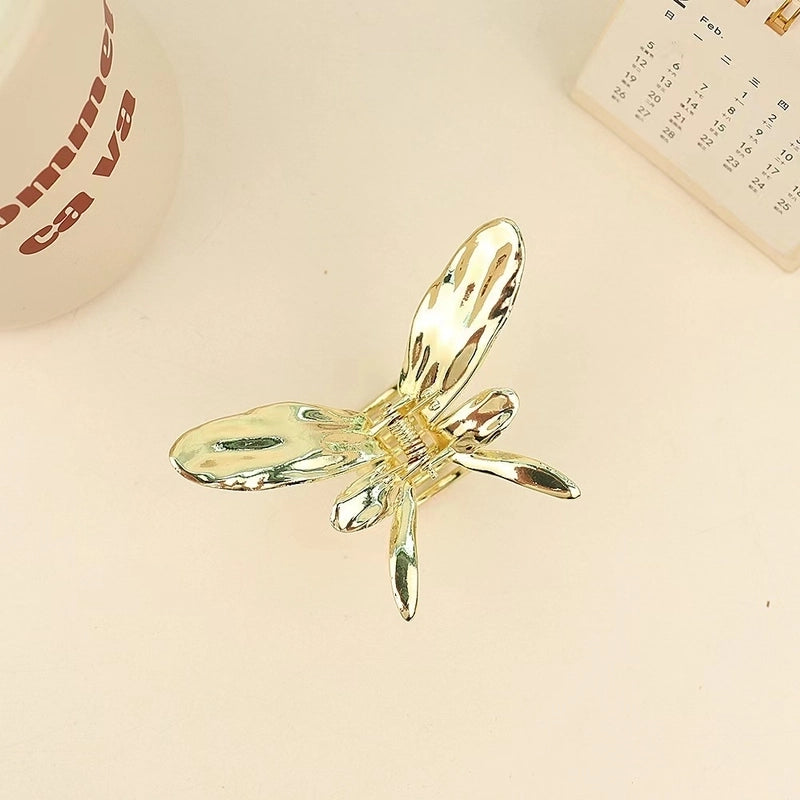 Metal Grab Clip Elegant Bow Hairpin Back Head Large Shark Clip French Pearl Clip Hair Accessories