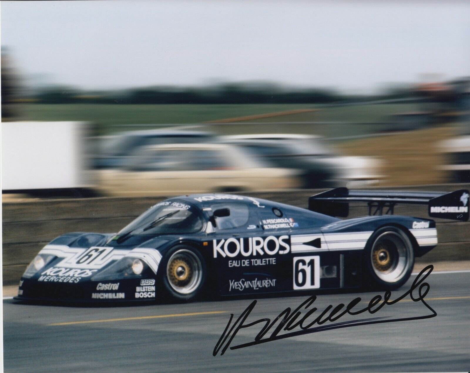 Henri Pescarolo Hand Signed 10x8 Photo Poster painting - Le Mans Autograph.