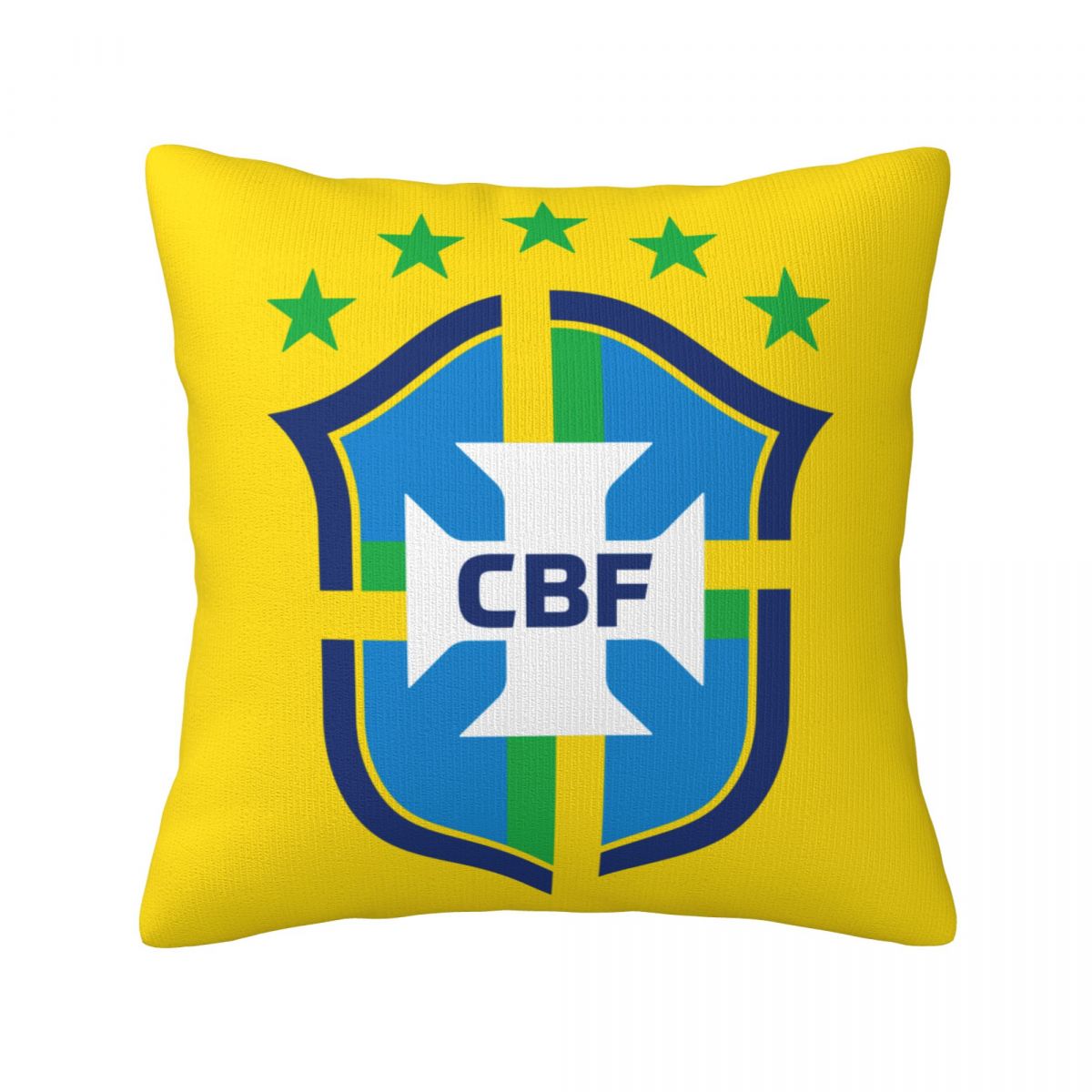 Brazil National Football Team Decorative Square Throw Pillow Covers