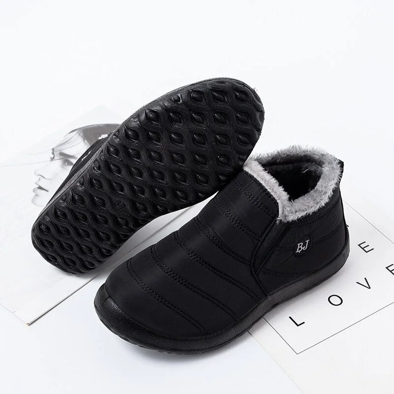 BaiRuiLun shoes woman snow boots Ankle-Boots plush winter boots women waterproof Boots female winter warm plus size Botas Mujer